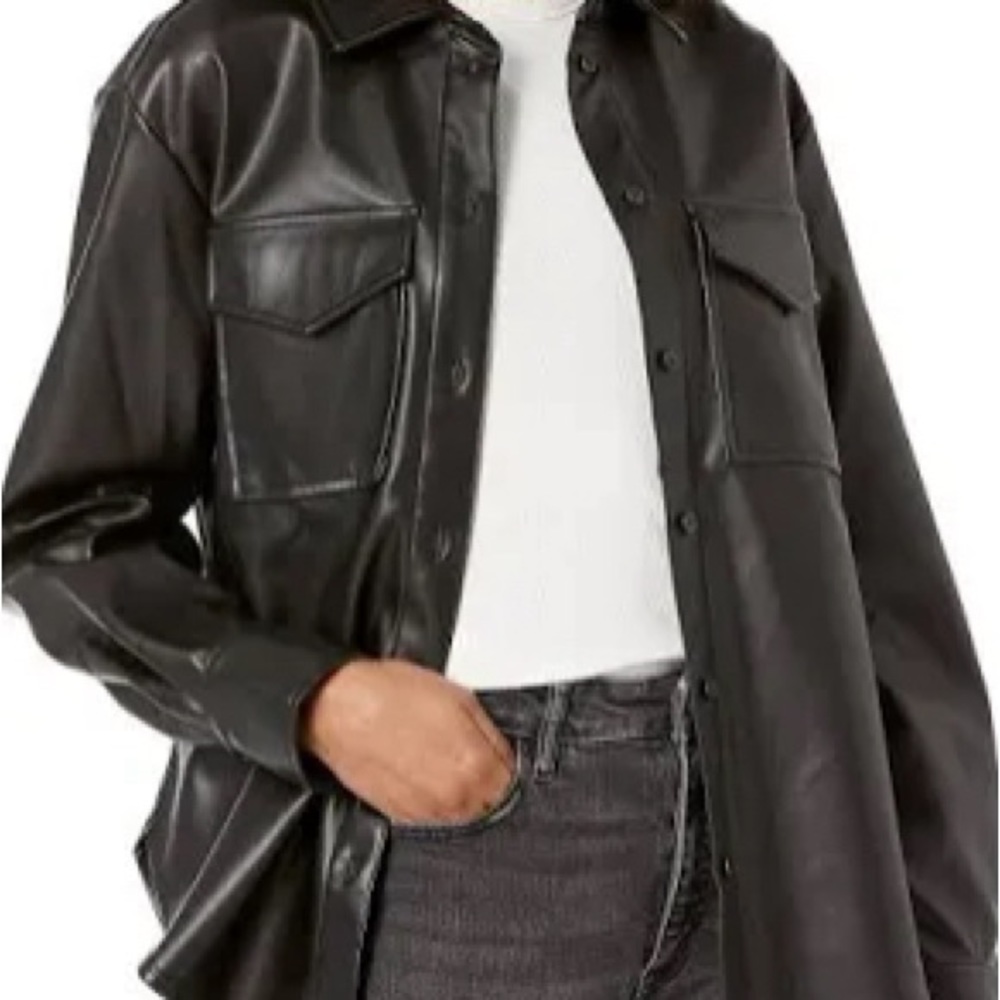 BB Dakota Steve Madden Faux Leather Shaket